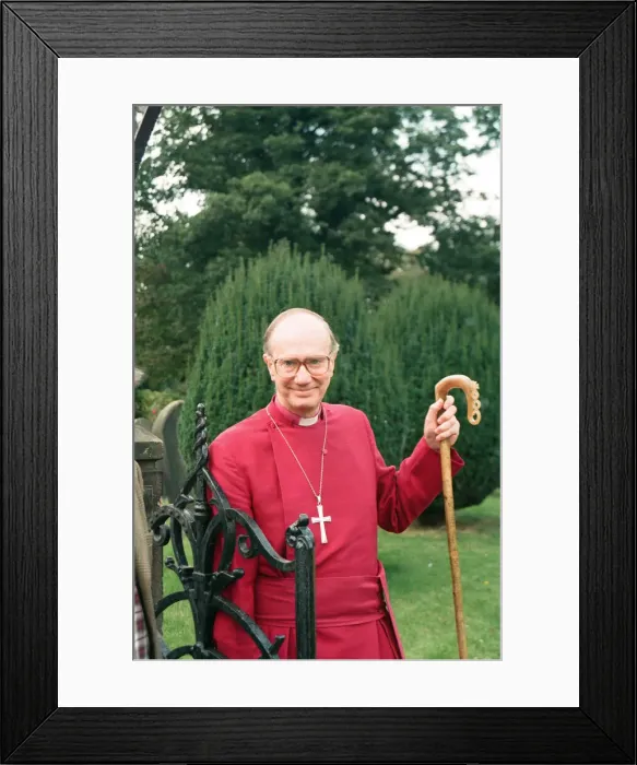 Framed Print : The new Bishop of Durham, Rev. Michael Turnbull at Croft, near Darlington