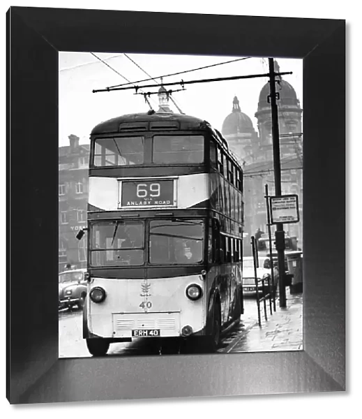 February 3, 1962 The last day that trolleybuses ran along Anlaby Road. No 69 trolleybus