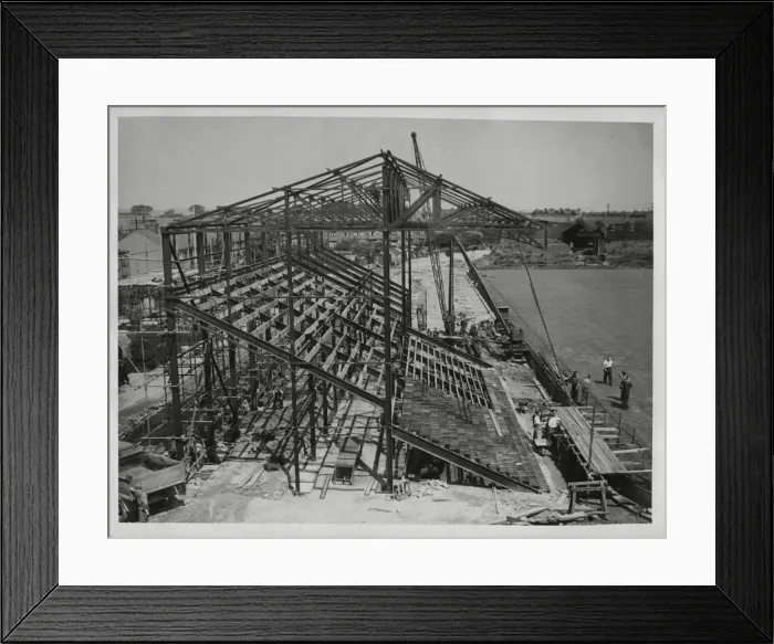 Framed Print : Boothferry Park construction, football ground, Hull Framed Print : Boothferry Park construction, football ground, Hull