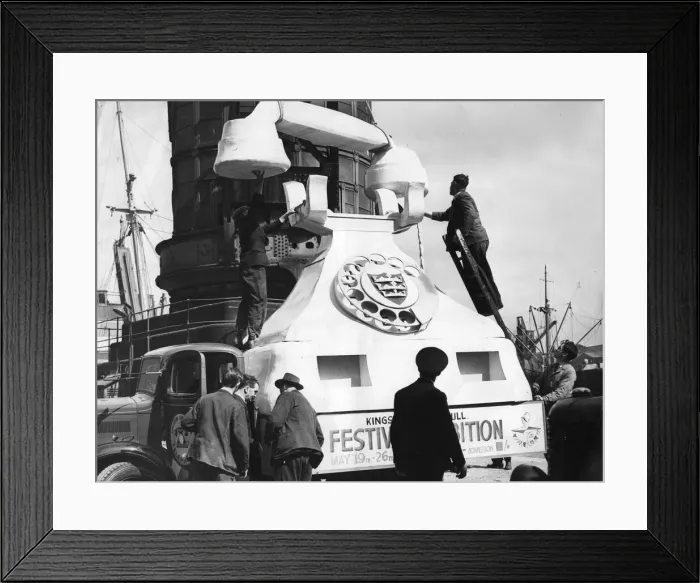 Framed Print : 11  /  05  /  1957 - Kingston Communications exhibition telephone, Hull