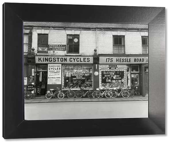Kingston Cycle shop at 175 Hessle Road Hull 15th March 1968 Various