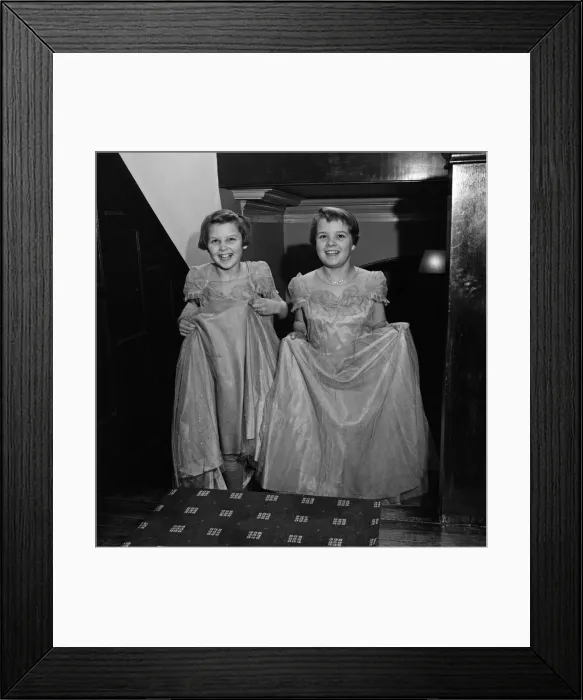 Framed Print : Cinderella'girls Dorothy and Joan, aged 12 and 11 Framed Print : Cinderella'girls Dorothy and Joan, aged 12 and 11