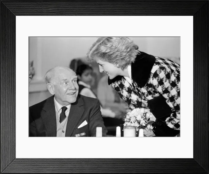 Framed Print : Princess Diana, Princess of Wales visits Red Cross, Middlesbrough. 18th March 1987