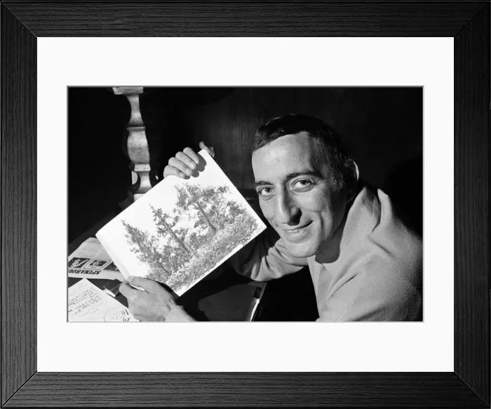 Framed Print : American singer Tony Bennett at the Hilton Hotel. 10th March 1968 Framed Print : American singer Tony Bennett at the Hilton Hotel. 10th March 1968