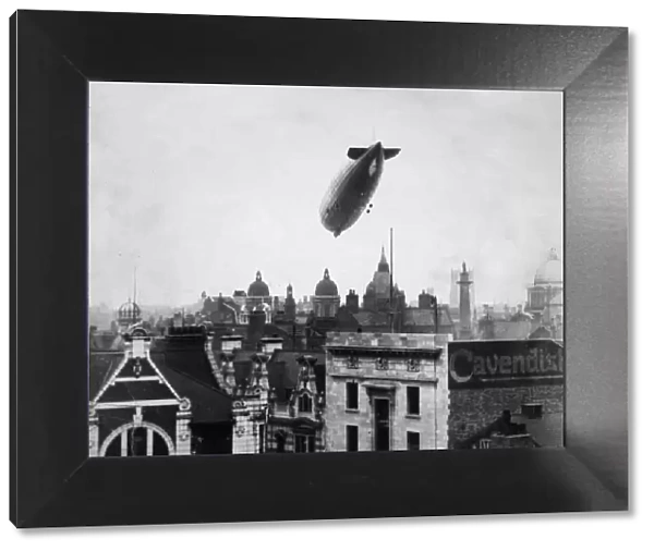 A German airship seen over Hull 19th August 1931. The familiar landmarks will be