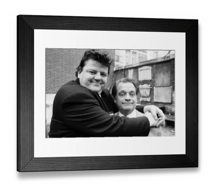 Framed Print : Actors Robbie Coltrane (left) and David Jason. Both are nominated for the BAFTA TV award