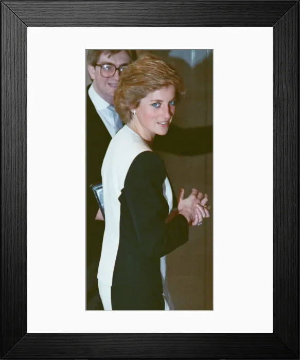 Framed Print : HRH Princess Diana, The Princess of Wales, attends The Best of British Youth Awards Framed Print : HRH Princess Diana, The Princess of Wales, attends The Best of British Youth Awards