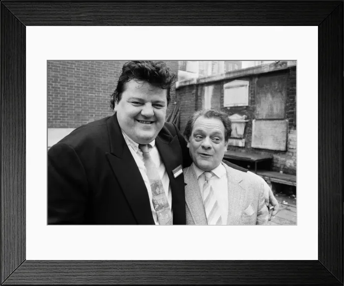 Framed Print : Actors Robbie Coltrane (left) and David Jason. Both are nominated for the BAFTA TV award