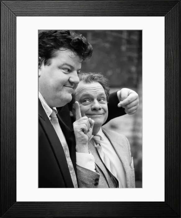 Framed Print : Actors Robbie Coltrane (left) and David Jason. Both are nominated for the BAFTA TV award Framed Print : Actors Robbie Coltrane (left) and David Jason. Both are nominated for the BAFTA TV award