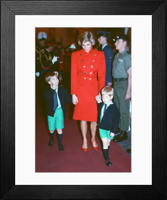 Framed Print : HRH Prince Charles, The Prince of Wales, and HRH Princess Diana, The Princess of Wales
