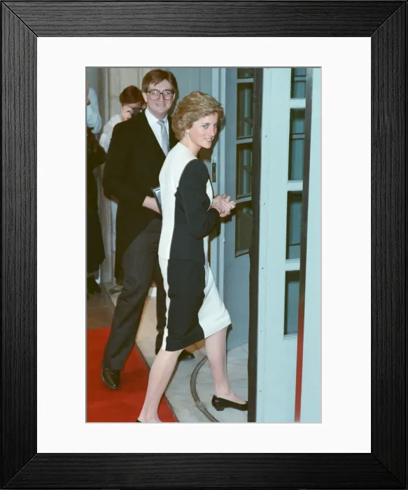 Framed Print : HRH Princess Diana, The Princess of Wales, attends The Best of British Youth Awards Framed Print : HRH Princess Diana, The Princess of Wales, attends The Best of British Youth Awards