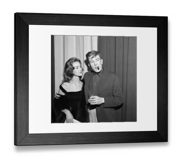 Framed Print : Albert Finney and Shirley Anne Field at the premiere of their new film