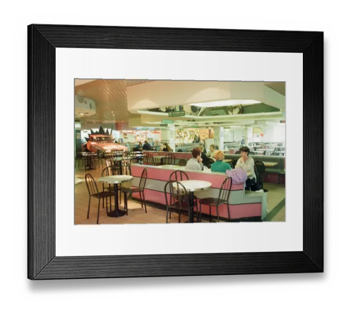 Framed Print : Food Court in the Queens West Shopping Centre, Queen Street, Cardiff City Centre, Cardiff Framed Print : Food Court in the Queens West Shopping Centre, Queen Street, Cardiff City Centre, Cardiff