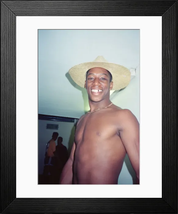 Framed Print : Ian Wright footballer for Crystal Palace FC. 1990. Ian is pictured during Framed Print : Ian Wright footballer for Crystal Palace FC. 1990. Ian is pictured during