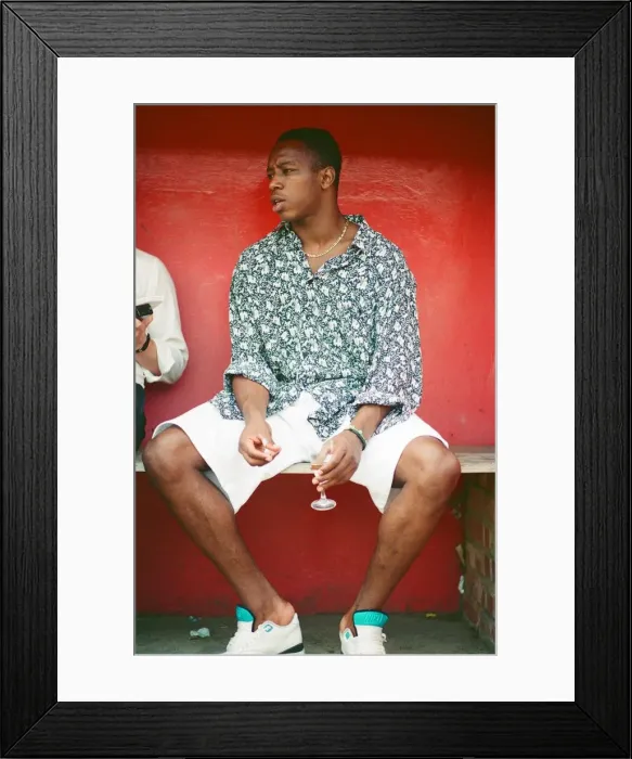 Framed Print : Ian Wright footballer for Crystal Palace FC. 1990. Ian is pictured during Framed Print : Ian Wright footballer for Crystal Palace FC. 1990. Ian is pictured during