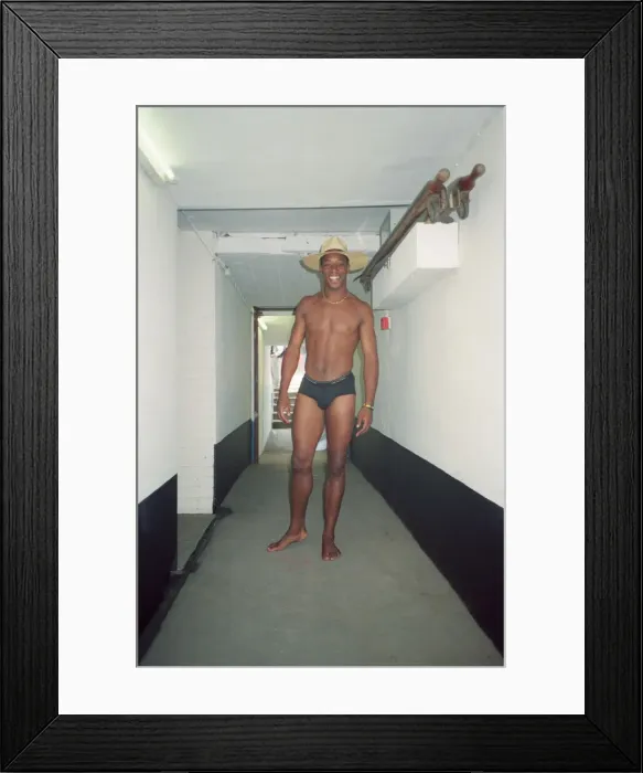 Framed Print : Ian Wright footballer for Crystal Palace FC. 1990. Ian is pictured during