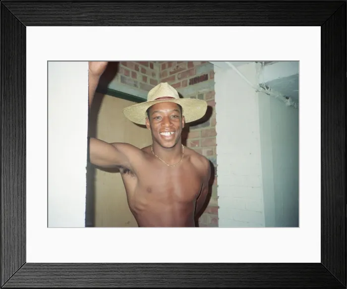 Framed Print : Ian Wright footballer for Crystal Palace FC. 1990. Ian is pictured during