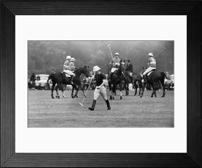 Framed Print : Combermere Cup Final Polo match played at Windsor. Windsor Park defeated Lowood by