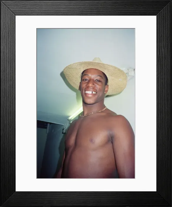 Framed Print : Ian Wright footballer for Crystal Palace FC. 1990. Ian is pictured during