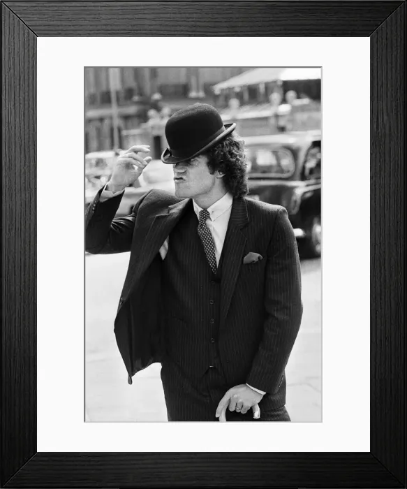Framed Print : Football star Kevin Keegan shows off the new avengers Framed Print : Football star Kevin Keegan shows off the new avengers
