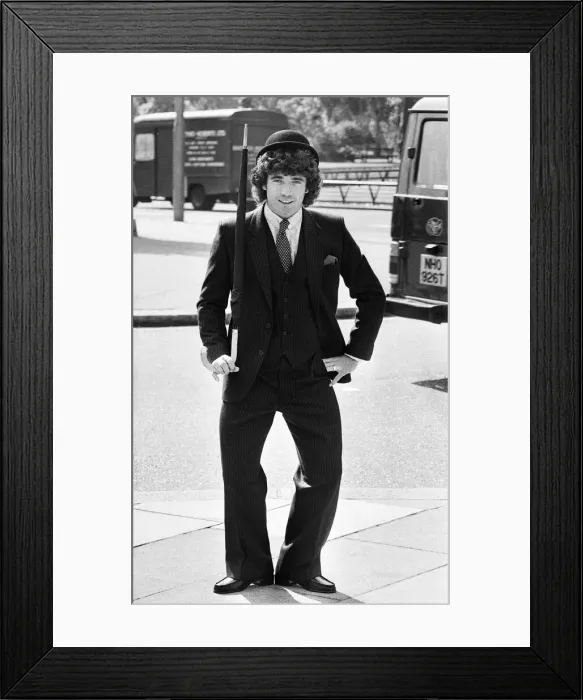 Framed Print : Football star Kevin Keegan shows off the new avengers Framed Print : Football star Kevin Keegan shows off the new avengers
