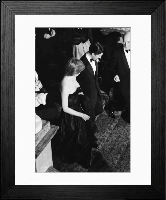 Framed Print : Lady Diana Spencer attended her first public engagement tonight