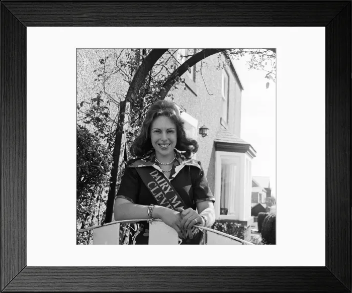 Framed Print : Dairy Queen of Cleveland is a farmers daughter. 1975 Framed Print : Dairy Queen of Cleveland is a farmers daughter. 1975