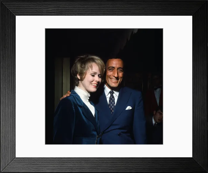 Framed Print : American singer Tony Bennett with Sandi Grant, who he plans to marry. 7th March 1968 Framed Print : American singer Tony Bennett with Sandi Grant, who he plans to marry. 7th March 1968