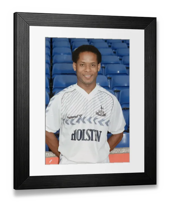 Framed Print : Tottenham Hotspur players pose during a photocall at White Hart Lane ahead of the 195-86