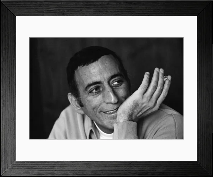 Framed Print : American singer Tony Bennett at the Hilton Hotel. 10th March 1968 Framed Print : American singer Tony Bennett at the Hilton Hotel. 10th March 1968
