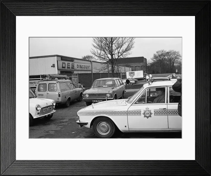 Framed Print : Frank Dee Supermarket, Teesside. 1976
