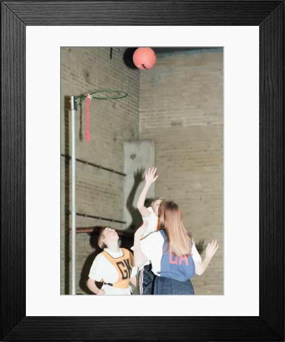 Framed Print : Teesside Junior Netball league at Brackenhoe School, Middlesbrough, 11th March 1997 Framed Print : Teesside Junior Netball league at Brackenhoe School, Middlesbrough, 11th March 1997