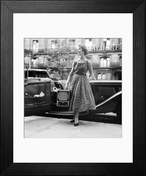Framed Print : A carry-it-around'television set combined with sound radio - the most Framed Print : A carry-it-around'television set combined with sound radio - the most