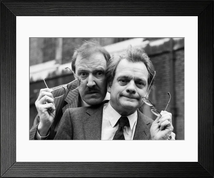 Framed Print : Actor David Jason, right, (Only Fools and Horses) and Gordon Kaye ( Allo Framed Print : Actor David Jason, right, (Only Fools and Horses) and Gordon Kaye ( Allo