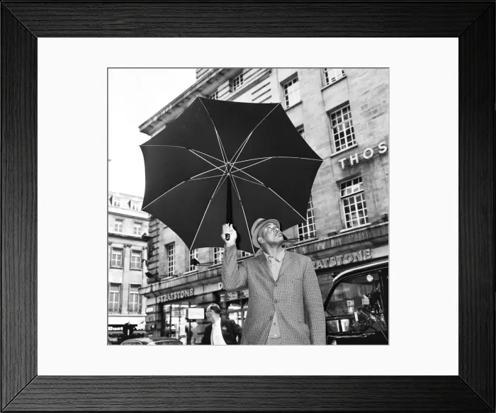 Framed Print : Sonny Liston, World Heavyweight Champion, pictured outside The May Fair Hotel in Stratton Framed Print : Sonny Liston, World Heavyweight Champion, pictured outside The May Fair Hotel in Stratton