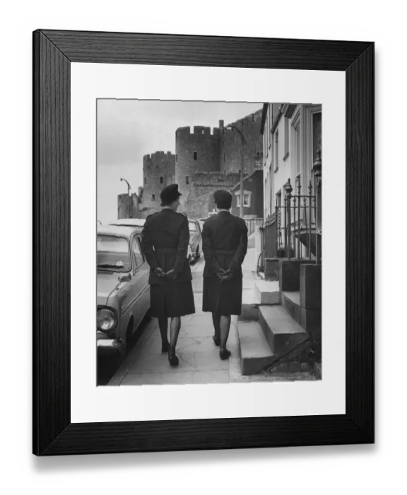 Framed Print : Women Police Officers, Pembrokeshire, West Wales, 18th April 1967 Framed Print : Women Police Officers, Pembrokeshire, West Wales, 18th April 1967