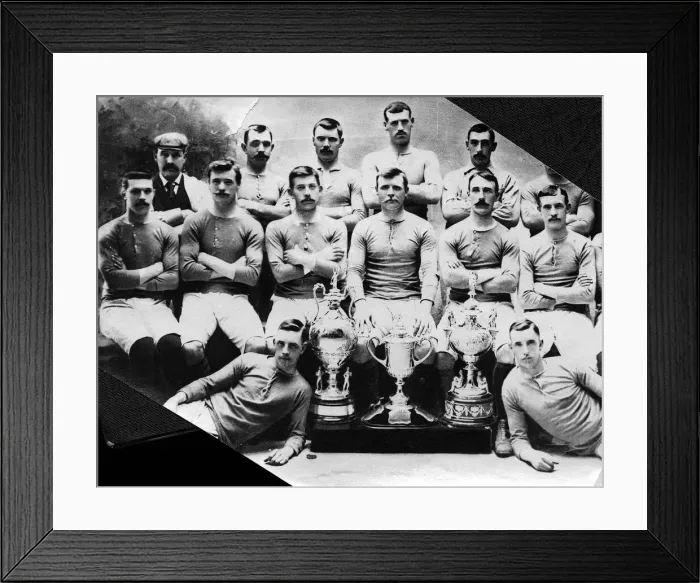 Framed Print : rangers team of 1896 with trophies Framed Print : rangers team of 1896 with trophies