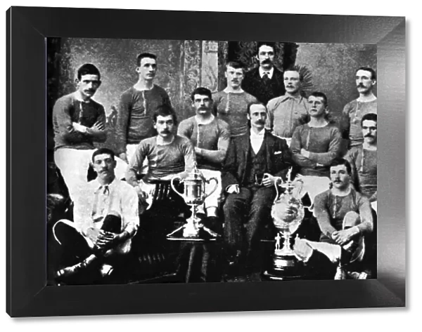 RANGERS FOOTBALL TEAM 1894 With Scottish Cup after defeating Celtic in very first