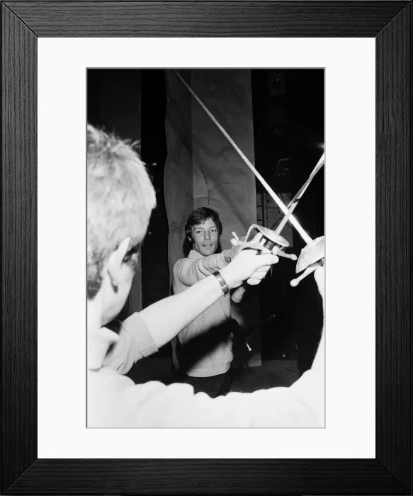 Framed Print : Actor Richard Chamberlain pictured at Birmingham Repertory Theatre during rehearsals for