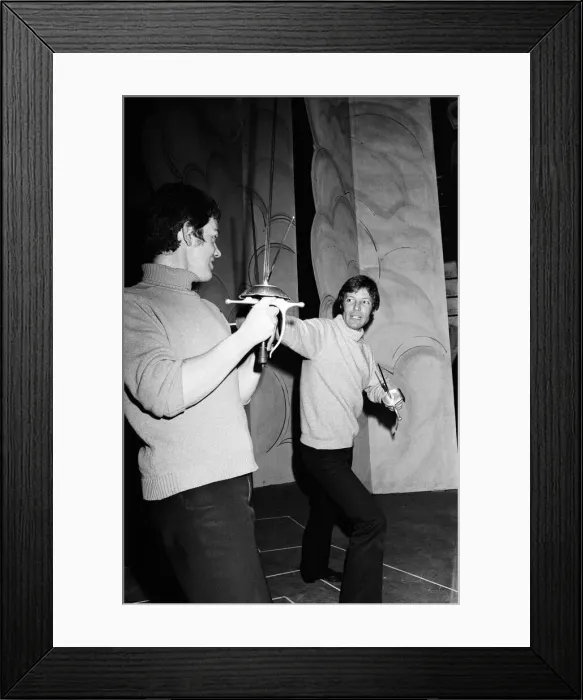 Framed Print : Actor Richard Chamberlain pictured at Birmingham Repertory Theatre during rehearsals for Framed Print : Actor Richard Chamberlain pictured at Birmingham Repertory Theatre during rehearsals for