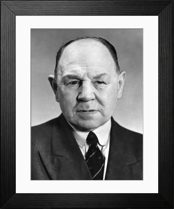 Framed Print : Former Rangers footballer and coach Arthur Dixon. 29th May 1955 Framed Print : Former Rangers footballer and coach Arthur Dixon. 29th May 1955