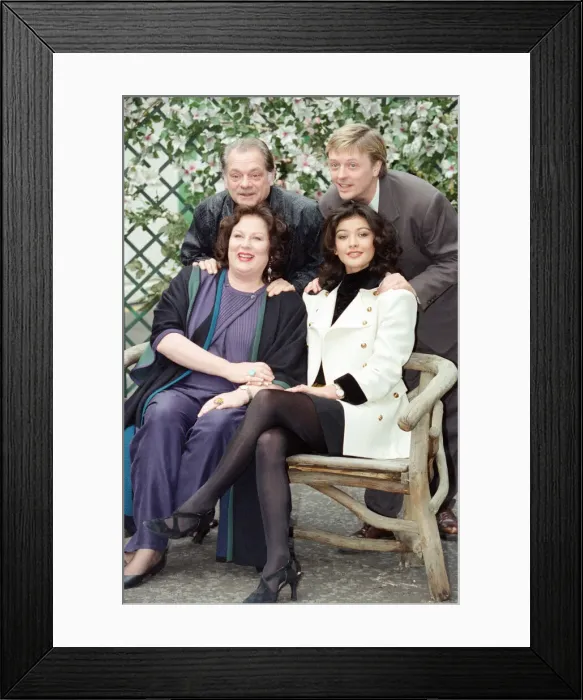 Framed Print : Some of the cast of The Darling Buds of May'television series pictured Framed Print : Some of the cast of The Darling Buds of May'television series pictured