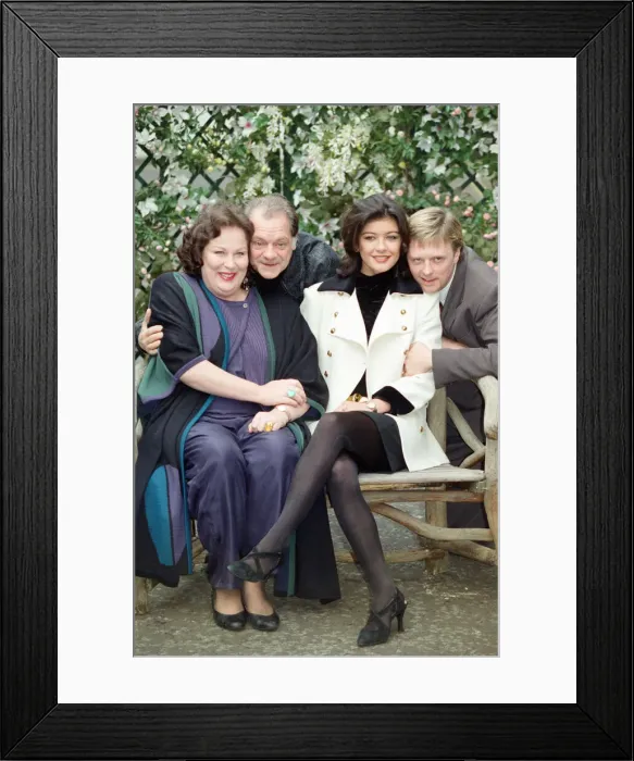 Framed Print : Some of the cast of The Darling Buds of May'television series pictured Framed Print : Some of the cast of The Darling Buds of May'television series pictured