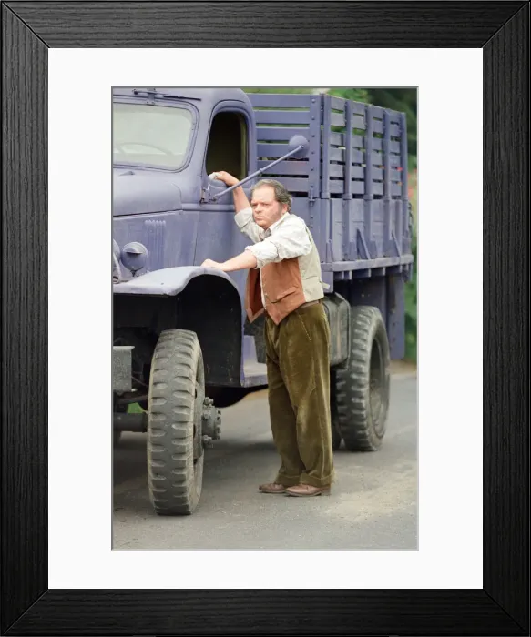 Framed Print : Actor David Jason pictured during the filming of The Darling Buds of May Framed Print : Actor David Jason pictured during the filming of The Darling Buds of May