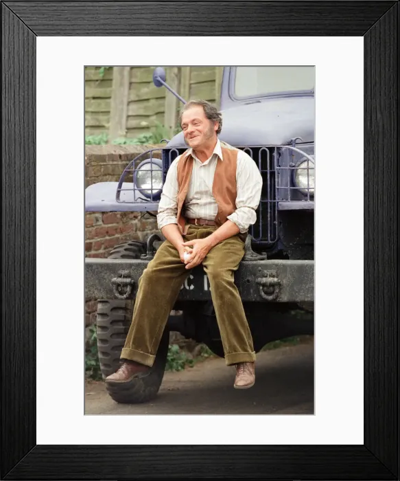 Framed Print : Actor David Jason pictured during the filming of The Darling Buds of May Framed Print : Actor David Jason pictured during the filming of The Darling Buds of May