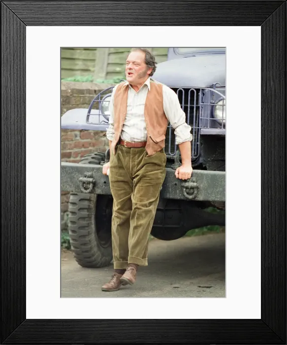 Framed Print : Actor David Jason pictured during the filming of The Darling Buds of May Framed Print : Actor David Jason pictured during the filming of The Darling Buds of May
