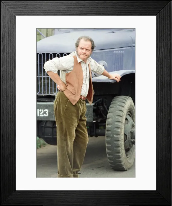 Framed Print : Actor David Jason pictured during the filming of The Darling Buds of May Framed Print : Actor David Jason pictured during the filming of The Darling Buds of May