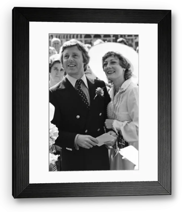 Framed Print : The wedding of Michael Aspel and Elizabeth Power at Eastbourne Town Hall. 23rd July 1977 Framed Print : The wedding of Michael Aspel and Elizabeth Power at Eastbourne Town Hall. 23rd July 1977