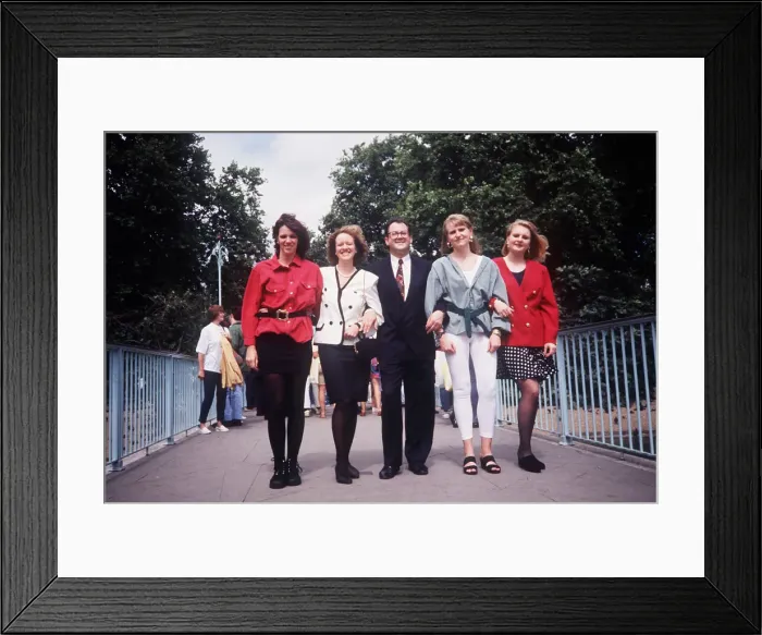Framed Print : Doubles 1992 John Smith double look a like family Framed Print : Doubles 1992 John Smith double look a like family