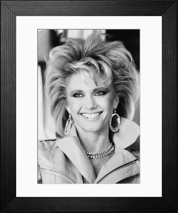 Framed Print : Olivia Newton John, singer and actor, pictured during a video shoot at Pinewood Studios Framed Print : Olivia Newton John, singer and actor, pictured during a video shoot at Pinewood Studios